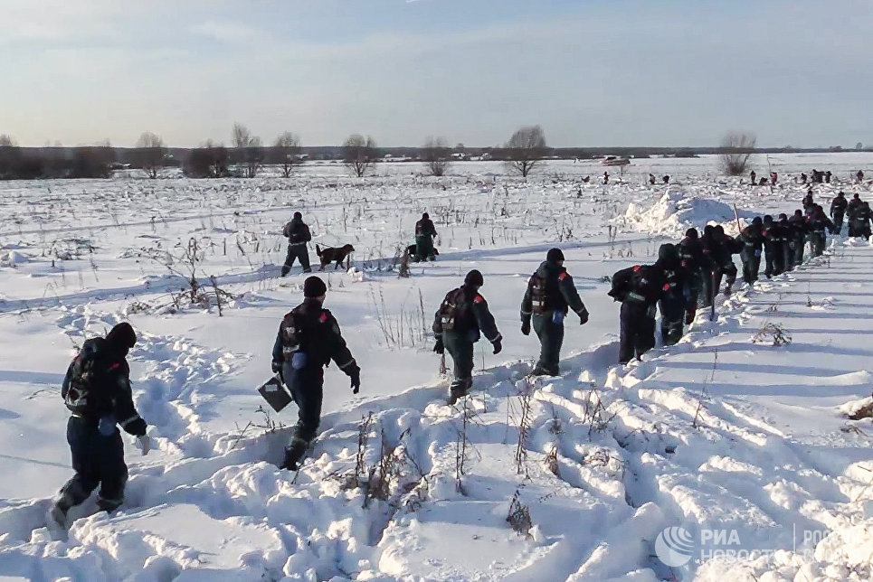 На месте крушения Ан-148 нашли 13 фрагментов самолета, сообщил источник