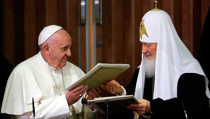 Патриарх Кирилл и папа Римский приняли совместное заявление по Сирии