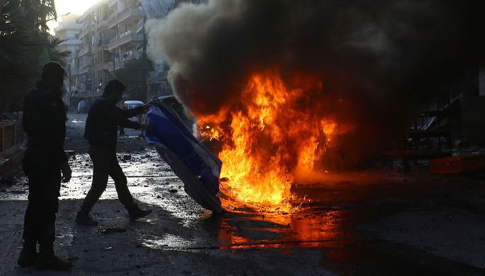 Опубликовано видео последствий удара Израиля по Сирии