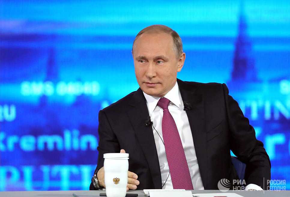 "Прямая линия" с Владимиром Путиным пройдет 7 июня