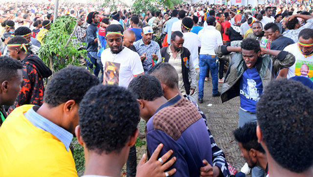 В Эфиопии число раненных при взрыве на митинге увеличилось до 156 человек