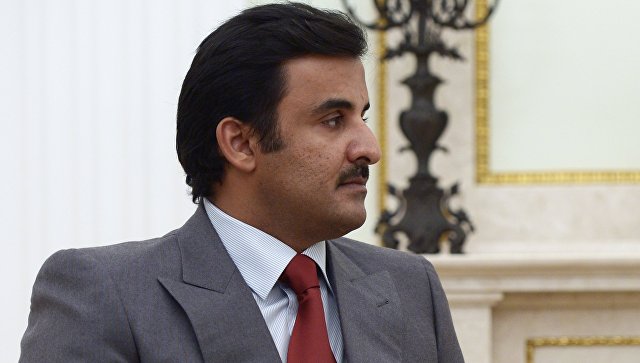 В Дохе назвали темы переговоров эмира Катара с Путиным