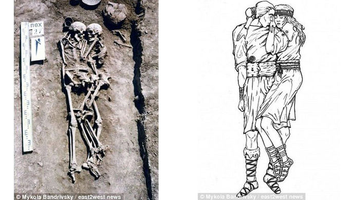 На Украине найдены останки женщины, похороненной живьем