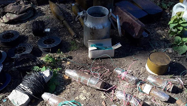 В Ленинградской области нашли крупный арсенал оружия