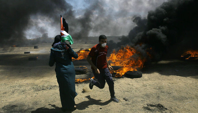 Число пострадавших в секторе Газа палестинцев увеличилось до 395 человек