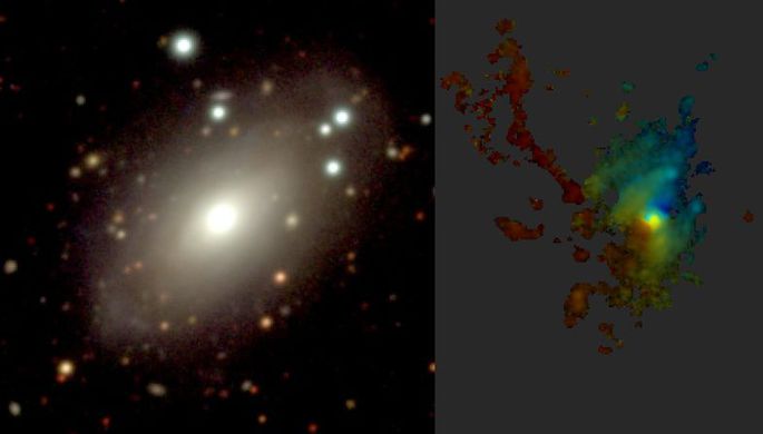 Астрофизики из САО РАН обнаружили систему газовых облаков вокруг галактики Mrk 6