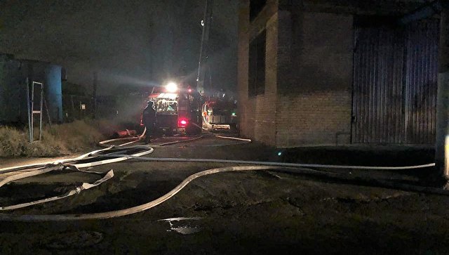 На заводе во Владикавказе произошел крупный пожар