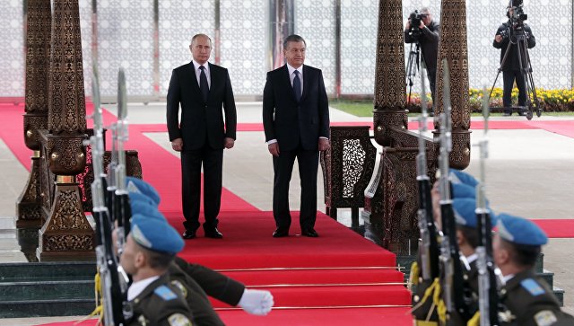 Путин и президент Узбекистана подписали совместное заявление