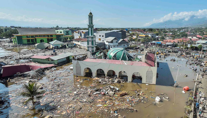 Число жертв землетрясения в Индонезии превысило 1,6 тысячи