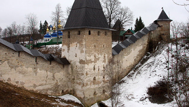 Путин посетил Псково-Печерский монастырь