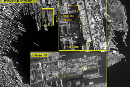 Первый построенный в&nbsp;Турции авианосец показали на&nbsp;снимке