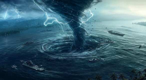 Тропический торнадо пронёсся по западному побережью Крыма (ВИДЕО)