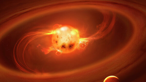 Астрономы впервые наблюдали процесс роста молодой звезды Астрономы впервые наблюдали процесс роста молодой звезды