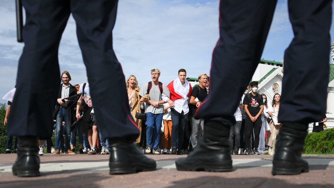 В Минске задержали участника протестов
