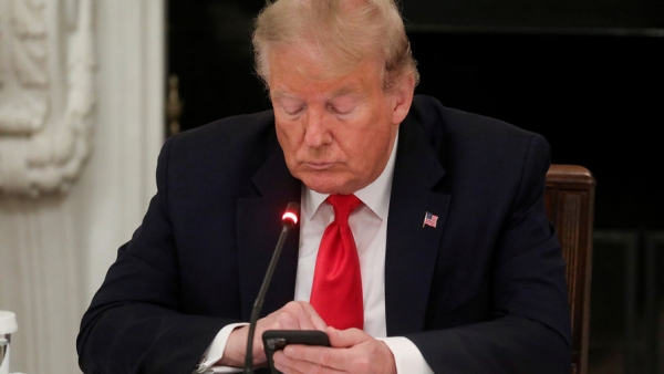 Twitter вновь пометил запись Трампа как нарушающую правила