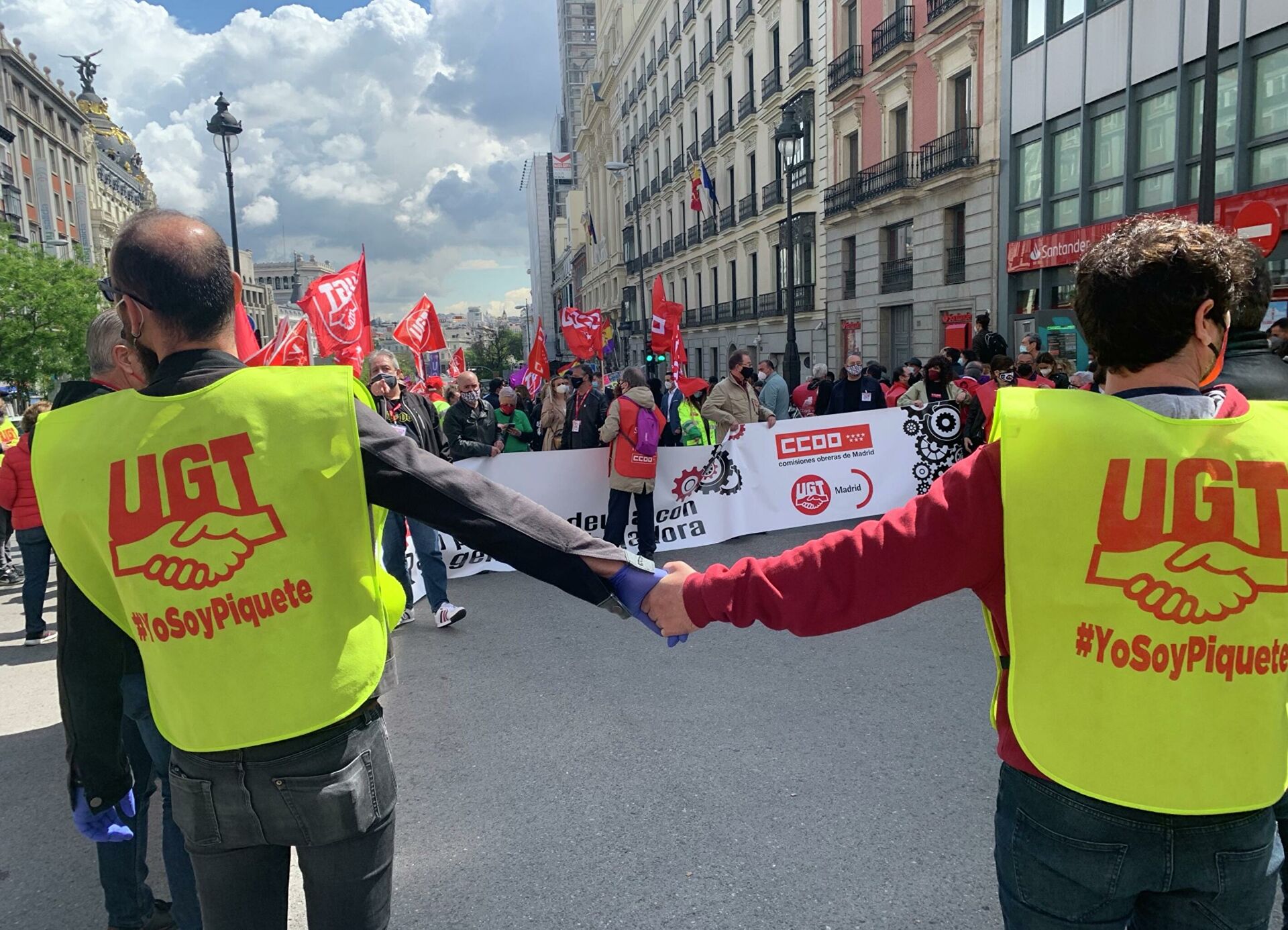 В Испании 100 тысяч человек вышли на митинги профсоюзов