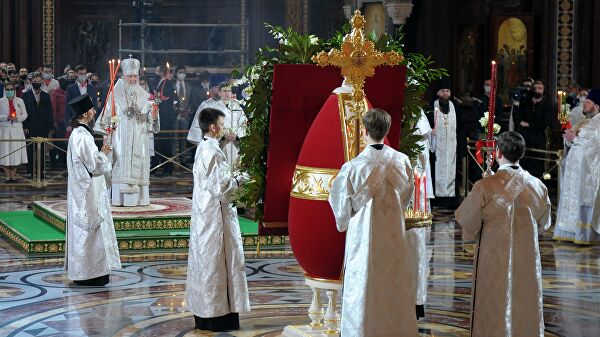 Патриарх Кирилл поздравил российских космонавтов с Пасхой Патриарх Кирилл поздравил российских космонавтов с Пасхой