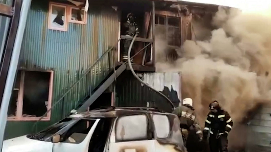 В Крыму произошел пожар в деревянном жилом доме