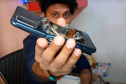 Смартфон Oppo взорвался в кармане пользователя Смартфон Oppo взорвался в кармане пользователя