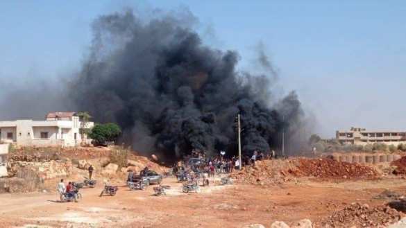 Бунт в Сирии: у турецких баз пламя и клубы чёрного дыма (ФОТО, ВИДЕО)