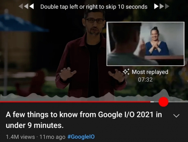 YouTube будет показывать график популярных моментов в видеороликах