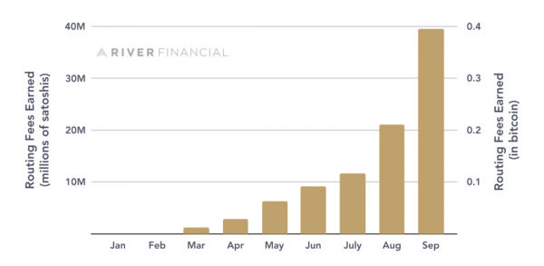 Данные о работе в Lightning Network от оператора четвертого крупнейшего узла